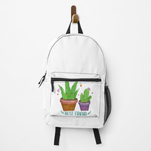 Item preview, Best Friend - Cute Cactus and Aloe vera - Flowerpots designed and sold by rainartstudio.