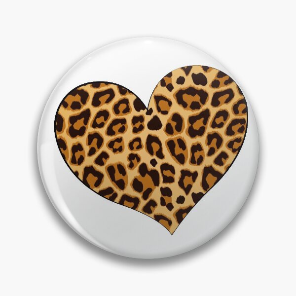 Item preview, Leopard Print Love Heart design cheetah print Love Symbol designed and sold by mashmosh.