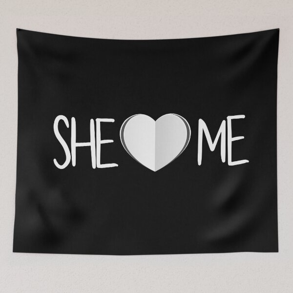 Item preview, She loves me. Paper heart. ❤️ designed and sold by Tee702.