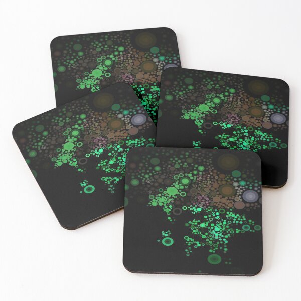 Item preview, Cute Aesthetic Green Random Circle Dots Pattern gift for digital art lover  designed and sold by AYACHI90.