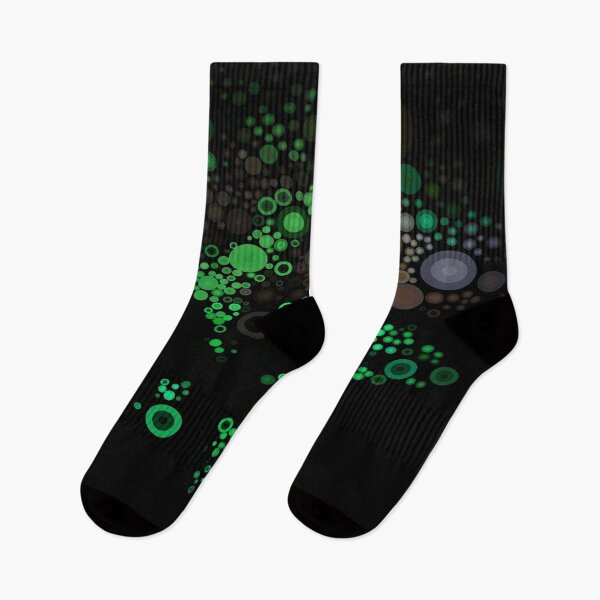 Item preview, Cute Aesthetic Green Random Circle Dots Pattern gift for digital art lover  designed and sold by AYACHI90.