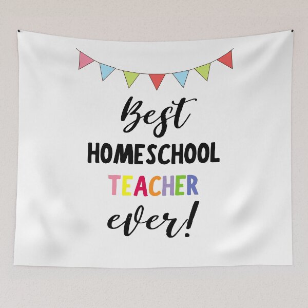 Item preview, Best Homeschool Teacher Ever designed and sold by HappyPeeps.