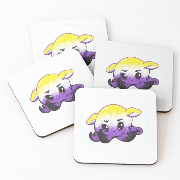 Item preview, Nonbinary Umbrella Octopus Design- Cute drawing designed and sold by Jae  Rainbow.