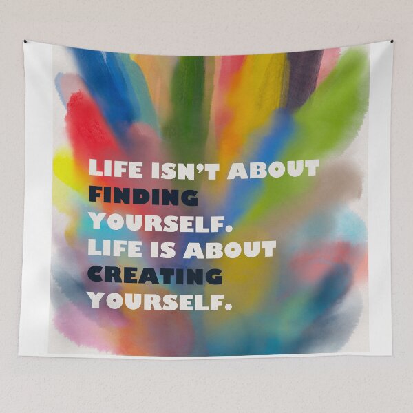 Item preview, Life is about Creating Yourself Quote/Motivational Saying designed and sold by Anastasia Shelukhina.