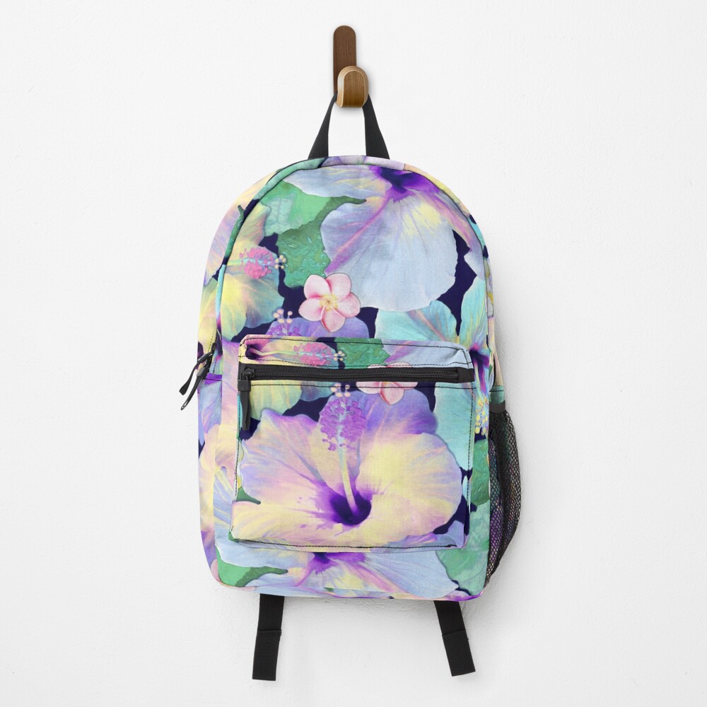 Pastel Hibiscus Lei Backpack