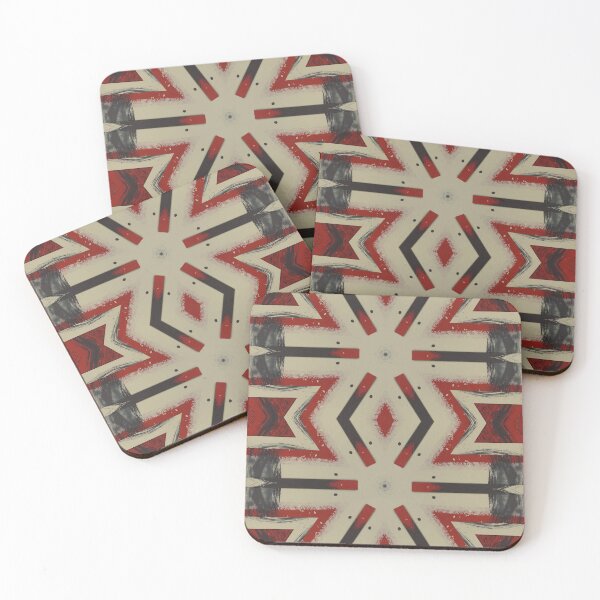 Item preview,  Red Oxide Red Paint Press Abstract Expressionist Surface Pattern 2 Artist Jenny Meehan  designed and sold by Jenny Meehan Art Prints and Patterns  .