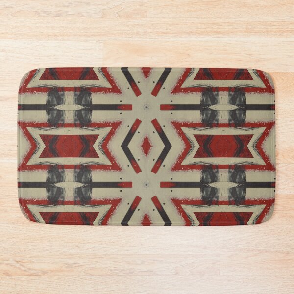 Item preview,  Red Oxide Red Paint Press Abstract Expressionist Surface Pattern 2 Artist Jenny Meehan  designed and sold by Jenny Meehan Art Prints and Patterns  .
