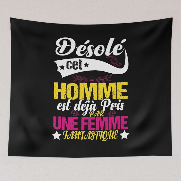 Item preview, Homme Désolé Cet Homme Est Pris designed and sold by ADAMYASS.