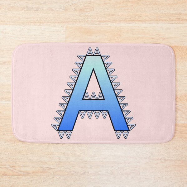 Item preview, Letter A (blue) Lined with Little Letters designed and sold by artfulnotebook.