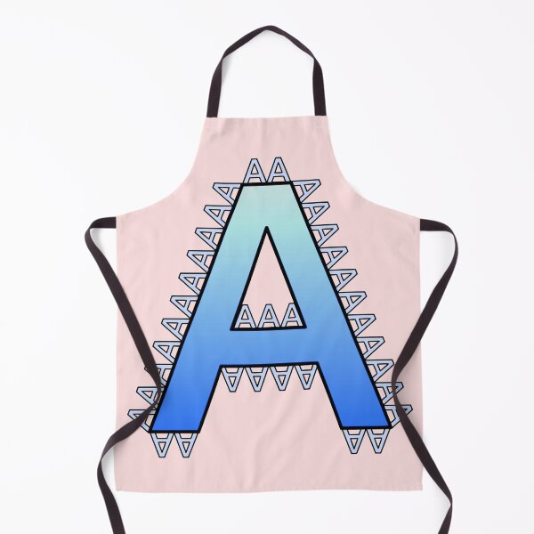 Item preview, Letter A (blue) Lined with Little Letters designed and sold by artfulnotebook.