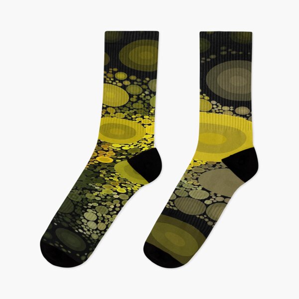 Aperçu de l'œuvre Joli cadeau de motif de cercles jaunes esthétiques pour les amateurs d'art numérique créée et vendue par AYACHI90.