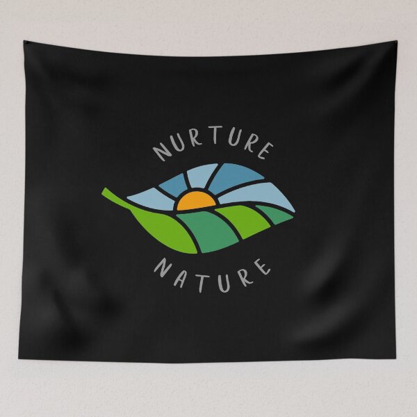 Aperçu de l'œuvre Nurture Nature Quote / Earth Day Climate Change Awareness Design créée et vendue par CreatedByHeidi.