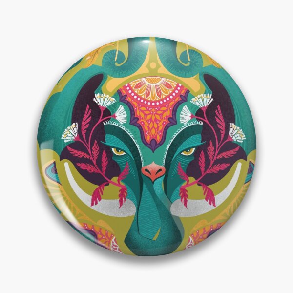 Item preview, indian elephant damask designed and sold by michaelzindell.