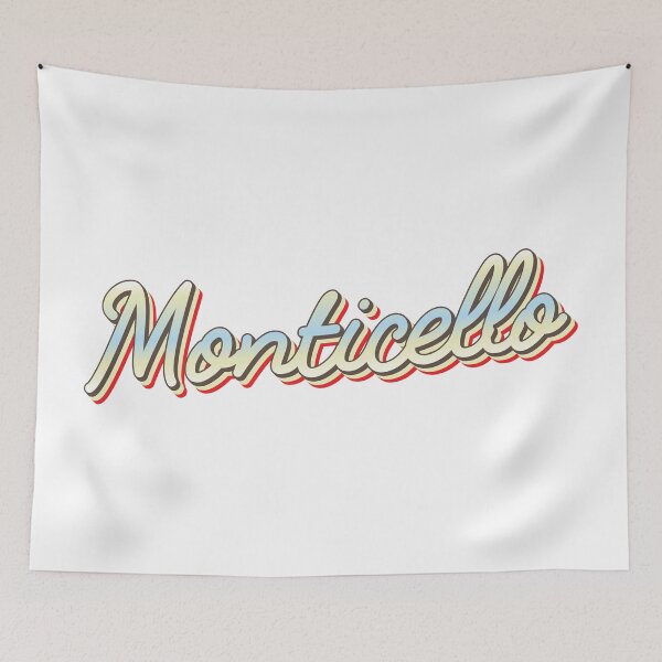 Item preview, Monticello College Town Script 1 designed and sold by Lokalista.