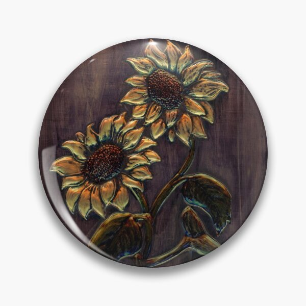 Item preview, Sunflowers on Copper designed and sold by Marcella Chapman.