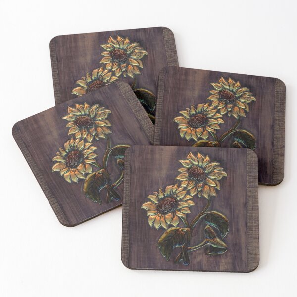 Item preview, Sunflowers on Copper designed and sold by Marcella Chapman.