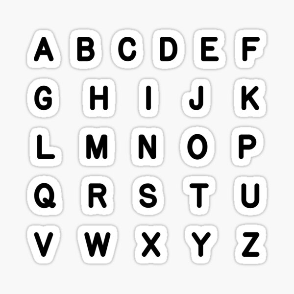 Kitsch abc Stickers [Lowercase]