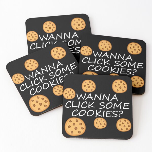 Item preview, Wanna click some cookies? designed and sold by EnjoyMyTees.