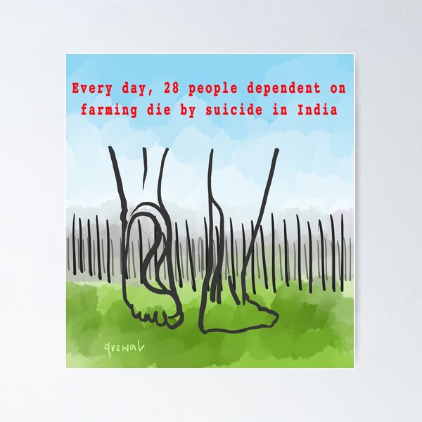 Item preview, Farmers Protest  designed and sold by Sukhpal Grewal Ethnic Art.