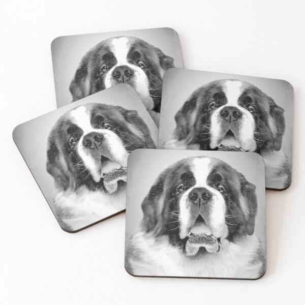 Item preview, Saint Bernard dog - BW Vintage - D60 designed and sold by DecoVintage.