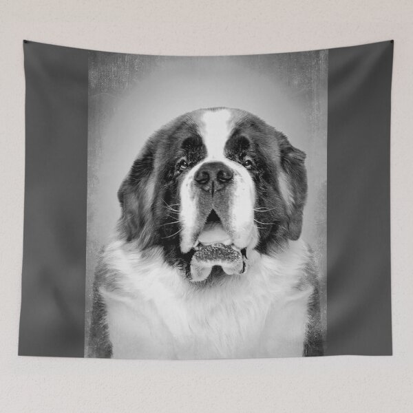 Item preview, Saint Bernard dog - BW Vintage - D60 designed and sold by DecoVintage.