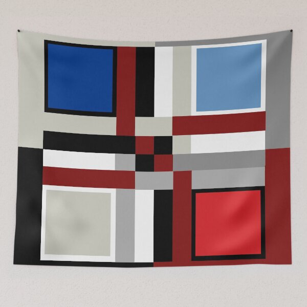 Item preview, Color Block Geometric Abstraction Modern Art 014 designed and sold by vortexatelier.