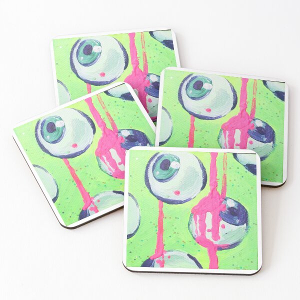 Item preview, eyeballs dripping- neon green designed and sold by Jae  Rainbow.