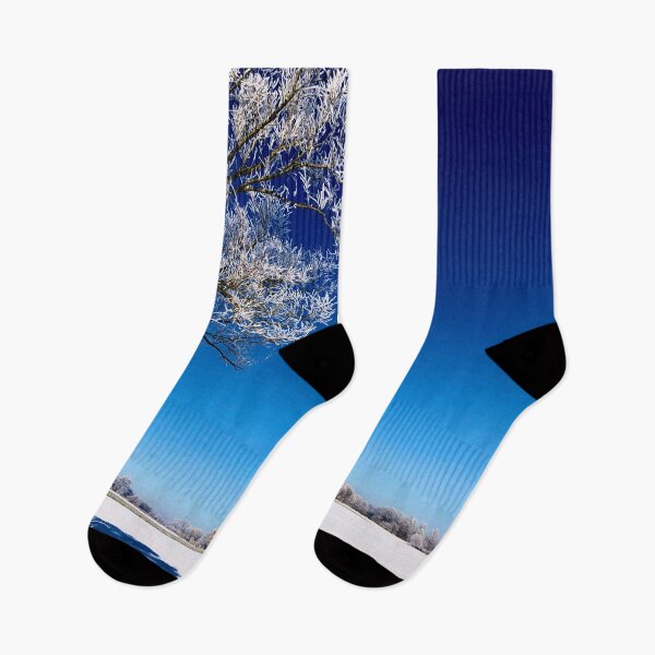 Item preview, Snowy Scene with the most amazing Blue Sky Photo designed and sold by Form-2-idea.