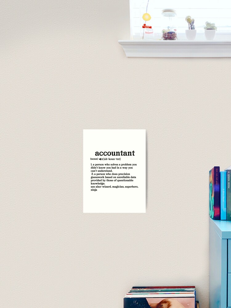 Accounting Swear Words PRINTABLE Accountant Poster Print 