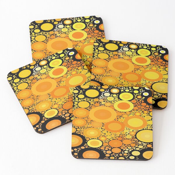 Item preview, Cute Aesthetic Golden Random Circle pattern gift for digital art lover  designed and sold by AYACHI90.