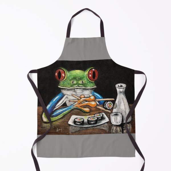 Item preview, Sake & Sushi Frog designed and sold by GardenPartyArt.