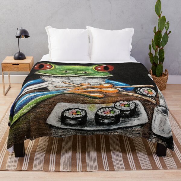 Item preview, Sake & Sushi Frog designed and sold by GardenPartyArt.