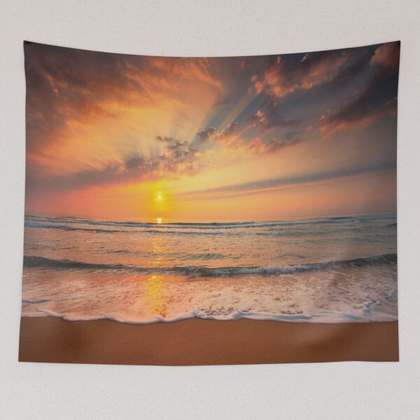 Item preview, sunset golden sand beach designed and sold by kikinafashion.