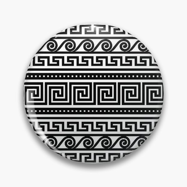 Item preview, Ancient Greek Shapes in Black designed and sold by allincrete.