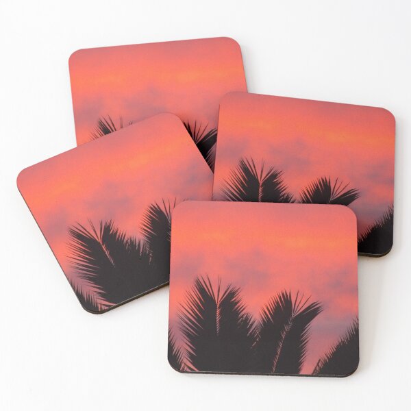 Item preview, Palm trees at pink sunset designed and sold by magicodatorre.