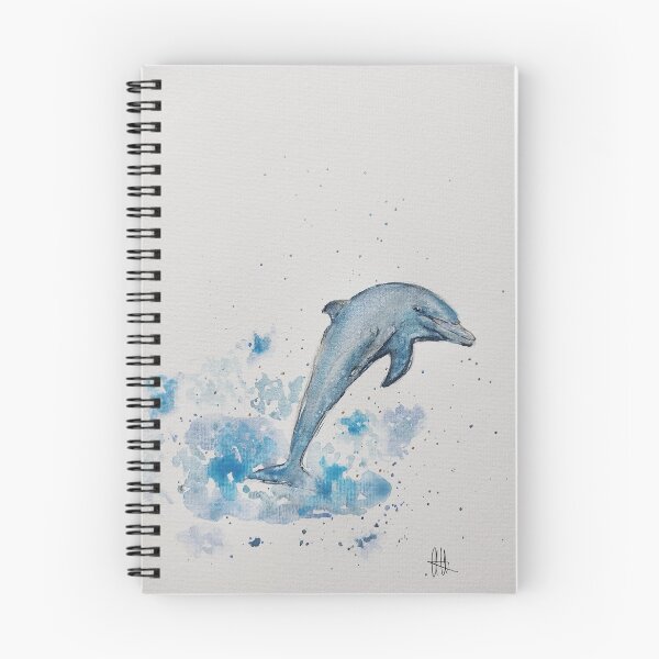 Item preview, Watercolor dolphin square design designed and sold by asra2020.