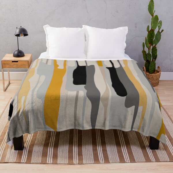 Item preview, Modern Contemporer Abstract Shape, Yellow, Beige, Grey and Black designed and sold by MyArt23.