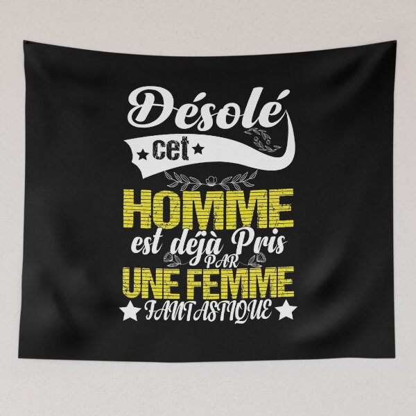 Item preview, Homme Désolé Cet Homme Est Pris designed and sold by ADAMYASS.