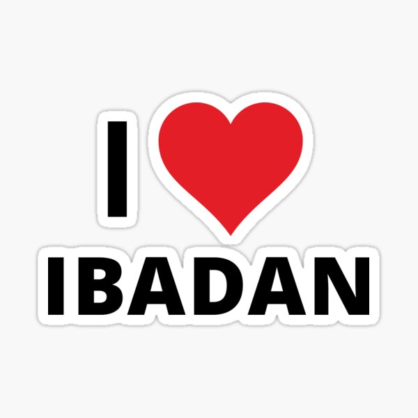 Item preview, I Love Ibadan (light) designed and sold by mugify.