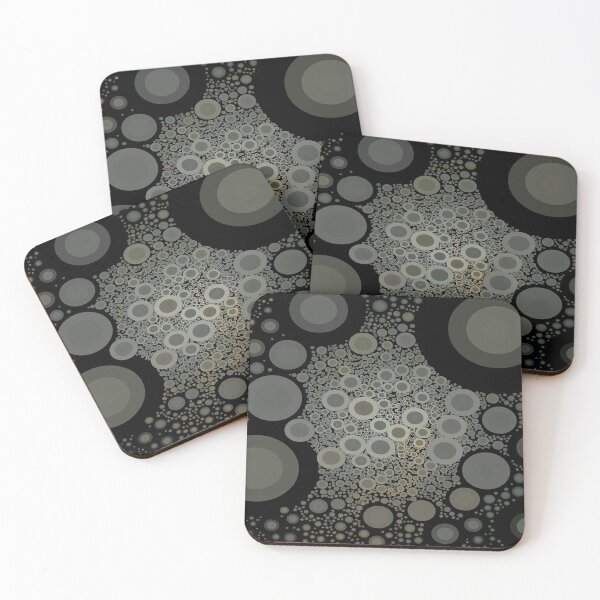 Item preview, Cute Aesthetic Dark and white Cercles pattern gift for digital art lover  designed and sold by AYACHI90.