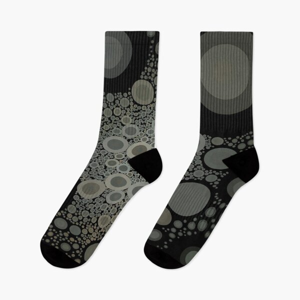 Item preview, Cute Aesthetic Dark and white Cercles pattern gift for digital art lover  designed and sold by AYACHI90.