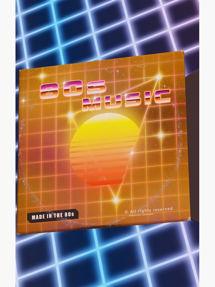 80s music with vinyl disk by GaiaDC