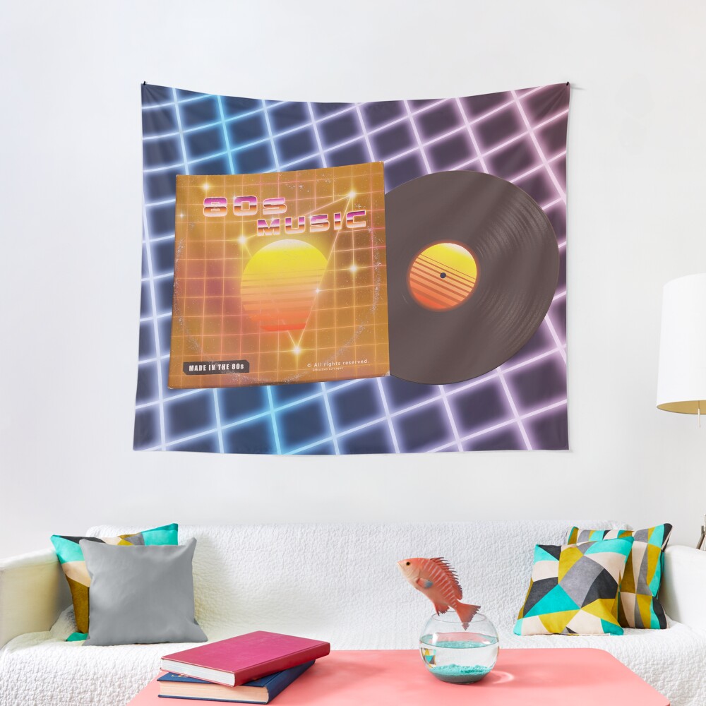 80s music with vinyl disk Tapestry