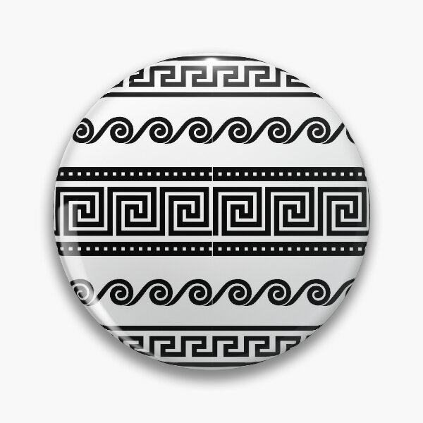 Item preview, Ancient Greek Shapes in Black designed and sold by allincrete.