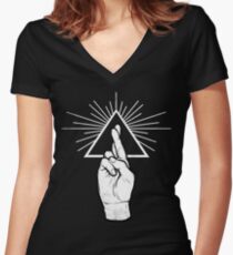 Winya No. 87 Women's Fitted V-Neck T-Shirt