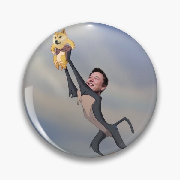 Item preview, Elon Musk Dogecoin Shiba Inu Lion King Meme designed and sold by fresh-princess.