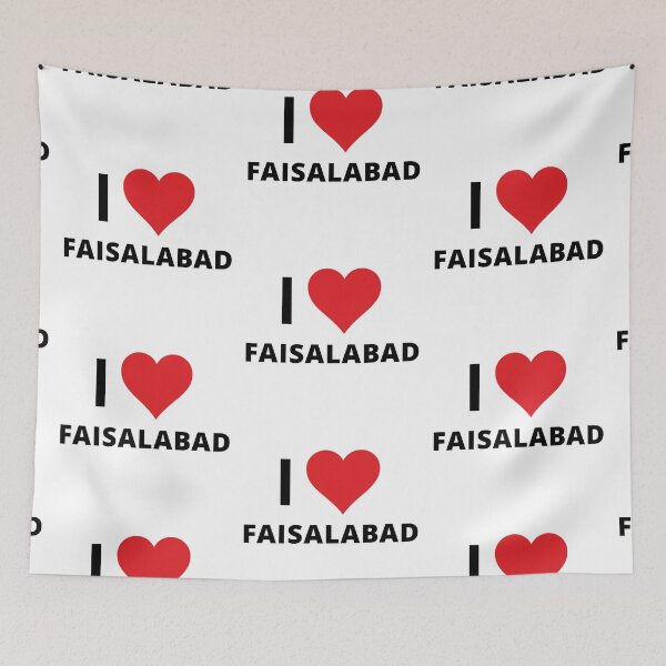 Item preview, I Love Faisalabad (light) designed and sold by mugify.