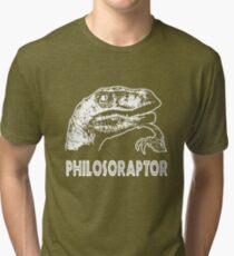 Philosoraptor T-Shirt Tri-blend T-Shirt