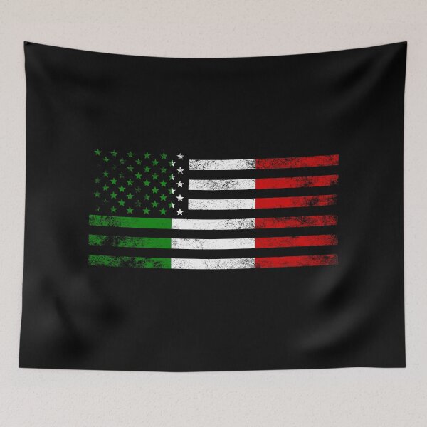 Item preview, Italian American Flag designed and sold by stretchtees.