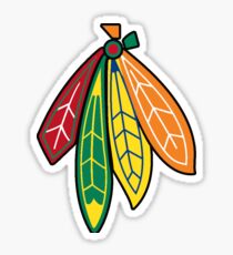 Chicago Blackhawks Federn Sticker